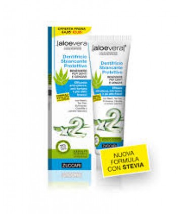 ZUCCARI ALOEVERA2 DENTIFRICIO SBIANCANTE E PROTETTIVO CON STEVIA 75ML