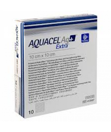 Aquacel Ag+ Extra 10x10 cm Medicazione per Piaghe da Decubito