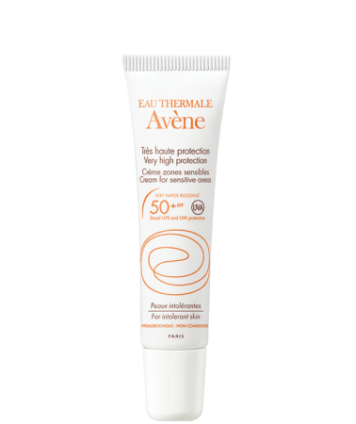 AVENE ACQUA TERMALE SOLARE CREMA ZONE SENSIBILI SPF50+ 15ML