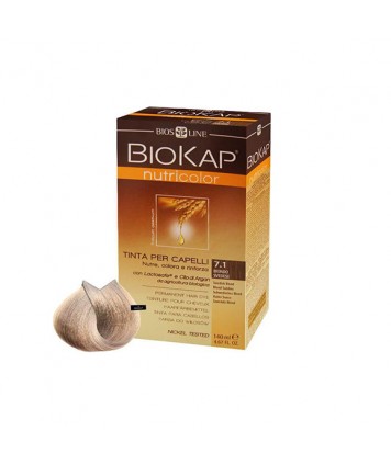 BIOS LINE BIOKAP NUTRICOLOR TINTURA PER CAPELLI 7,1 BIONDO SVEDESE 140ML