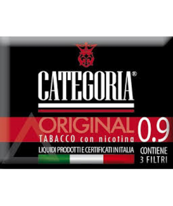 CATEGORIA 3 FILTRI ORIGINAL TABACCO CON NICOTINA 0,9 