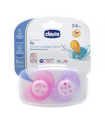 CHICCO SUCCHIETTO PHYSIO AIR CAUCCIU' GIRL 0-6 MESI 2 SUCCHIETTI