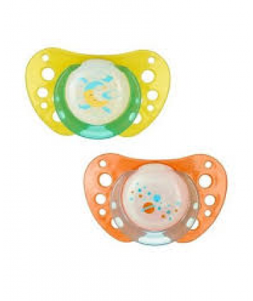 CHICCO SUCCHIETTO PHYSIO AIR CAUCCIU' LUMINOSO 0-6 MESI 2 SUCCHIETTI