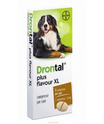 BAYER DRONTAL PLUS FLAVOUR XL 8 COMPRESSE