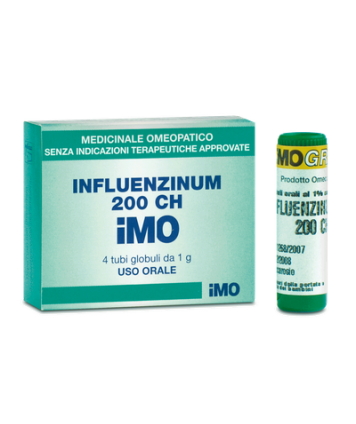 IMO INFLUENZINUM 200CH GLOBULI 4 CONTENITORI MONODOSE DA 1G 