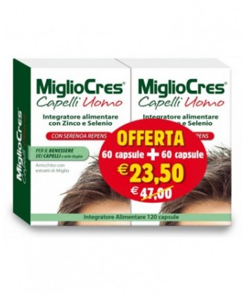 MIGLIOCRES CAPELLI UOMO 60 + 60 CAPSULE