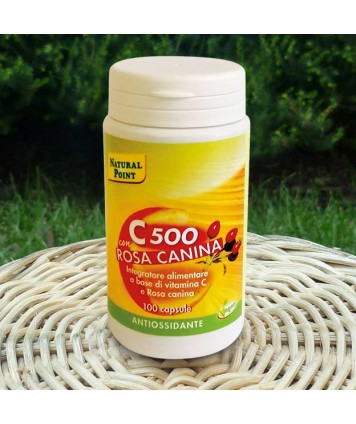 NATURAL POINT C500 CON ROSA CANINA 100 CAPSULE DA 500MG