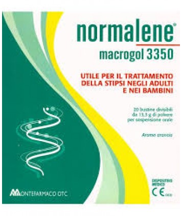 NORMALENE MACROGOL 3350 20 BUSTINE