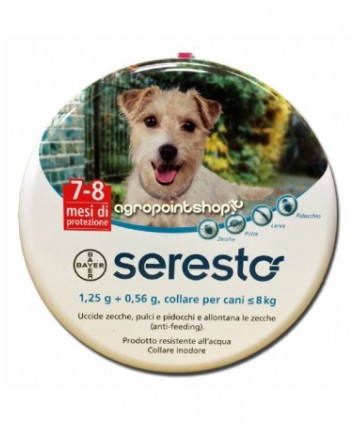 BAYER SERESTO COLLARE PER CANI 1,25+0,56G 1-8KG