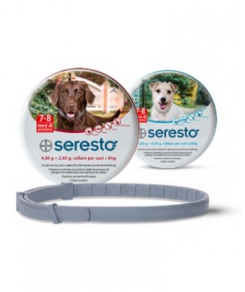 BAYER SERESTO COLLARE PER CANI CANI 4,50+2,03G DA 8KG