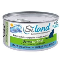 SILAND DIET DERMOCORTIPET GATTO PATE' SALMERINO ISLANDESE CON RISO 155G
