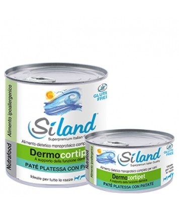 SILAND DIET DERMOCORTIPET CANE PATE' CON PLATESSA E PATATE 310G