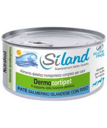 SILAND DIET DERMOCORTIPET CANE PATE' SALMERINO ISLANDESE CON RISO 155G