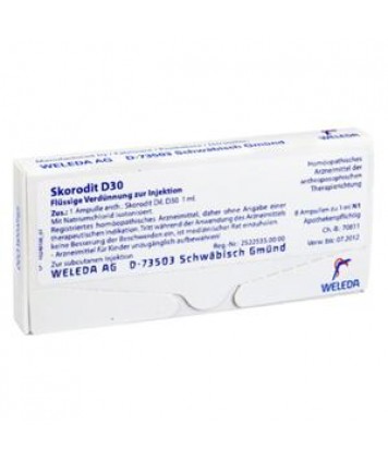 WELEDA SKORODIT D30 8 FIALE DA 1ML 