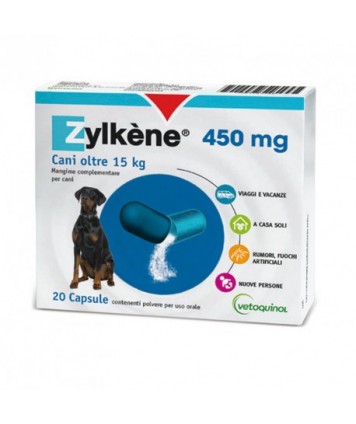 VETOQUINOL ZYLKENE 20 CAPSULE 450MG VETERINARIO