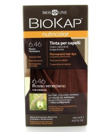 BIOS LINE BIOKAP NUTRICOLORTINTURA PER CAPELLI 6,46 ROSSO VENEZIANO 140ML