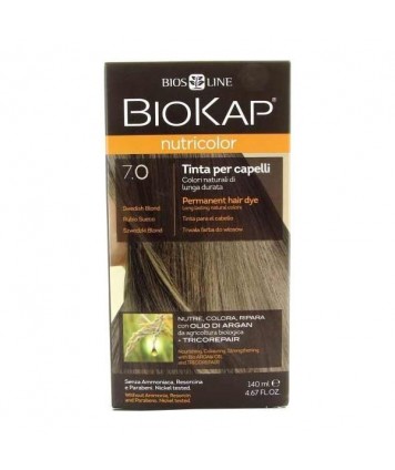 BIOS LINE BIOKAP NUTRICOLOR TINTURA PER CAPELLI 7,0 BIONDO MEDIO 140ML