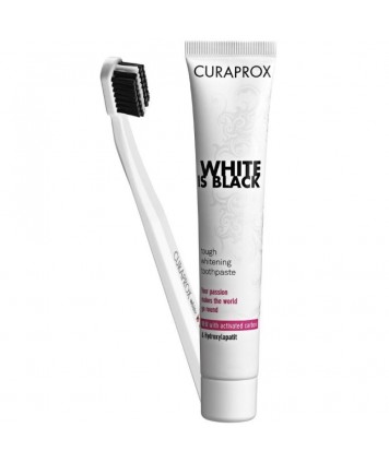 CURAPROX SET WHITE IS BLACK