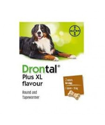 BAYER DRONTAL PLUS FLAVOUR XL PER CANI 2 COMPRESSE