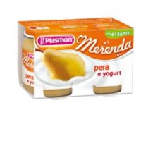 PLASMON MERENDA YOGURT/PERA 120X2