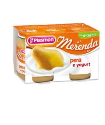 PLASMON MERENDA YOGURT/PERA 120X2