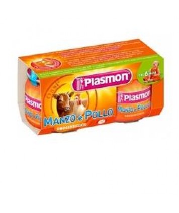 PLASMON OMO MANZO/POLLO 80X2