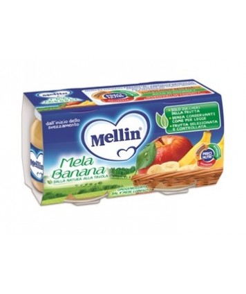 MELLIN OMOGENEIZZATO MELA E BANANA 2X100G