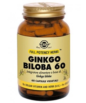 SOLGAR GINKGO BILOBA  60 CAPSULE VEGETALI 