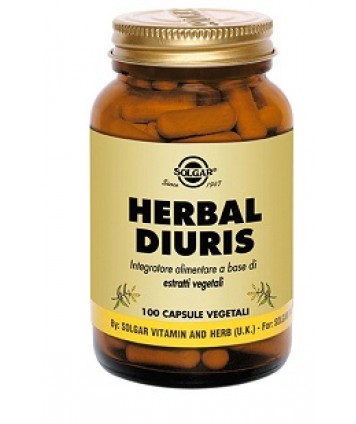 SOLGAR HERBAL DIURIS 100 CAPSULE VEGETALI 