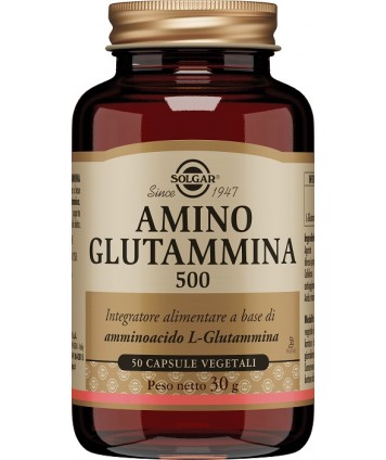 SOLGAR AMINO GLUTAMMINA 500 50 COMPRESSE 