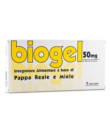 BIOGEL GELATINA REALE 10 FLACONCINI 50MG