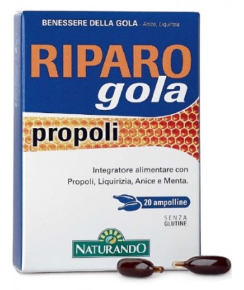 NATURANDO RIPARO GOLA PROPOLI 20 CAPSULE