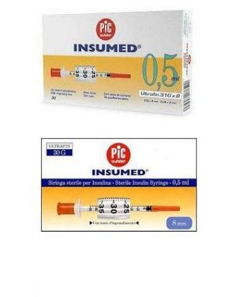 PIC INSUMED SIRINGA INSULINA 0,3M 30G 30PZ 100U 22720