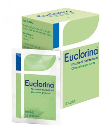 EUCLORINA 10 FAZZOLETTI DISINFETTANTI