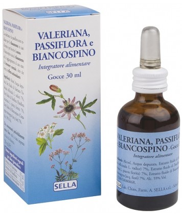 SELLA VALERIANA PASSIFLORA E BIANCOSPINO GOCCE  