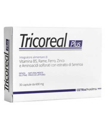 CETRA PHARMA TRICOREAL PLUS 30 CAPSULE 600MG