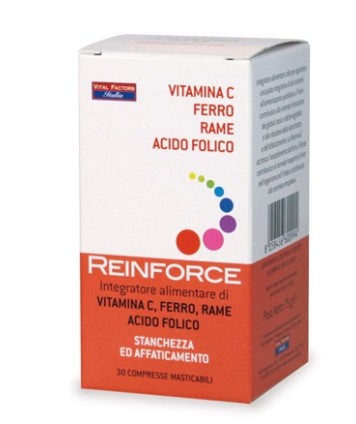 VITAL FACTORS REINFORCE FERRO + VITAMINA C + RAME + ACIDO FOLICO 30 COMPRESSE