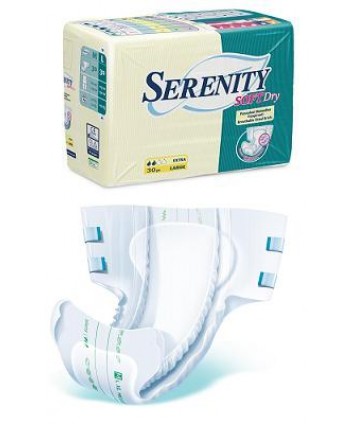 SERENITY SOFT-DRY PANNOLONE A MUTANDINA EXTRA MISURA GRANDE 30 PANNOLONI