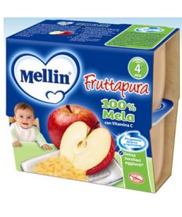 MELLIN FRUTTAPURA MELA 4X100G