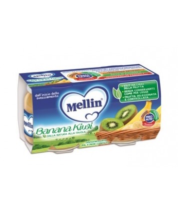 MELLIN OMOGENEIZZATO BANANA E KIWI 2X100G