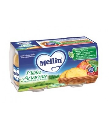 MELLIN OMOGENEIZZATO MELA E ANANAS 2X100G