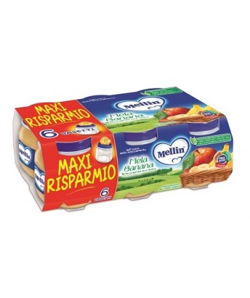 MELLIN OMOGENEIZZATO MELA E BANANA 6X100G