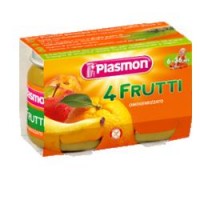 PLASMON OMOGENEIZZATO 4 FRUTTI 6 VASETTI DA 104G