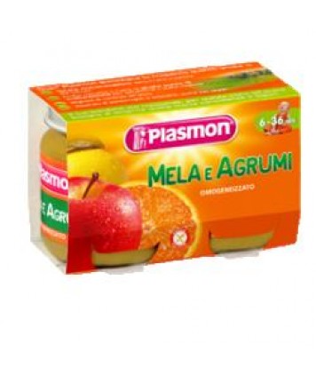 PLASMON OMO MELA/AGRUMI 2X104G