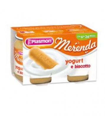 PLASMON MERENDA YOGURT/BISCOTTO 120X2