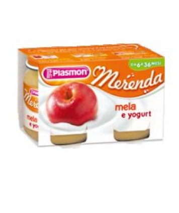 PLASMON MERENDA YOGURT/MELA 120X2