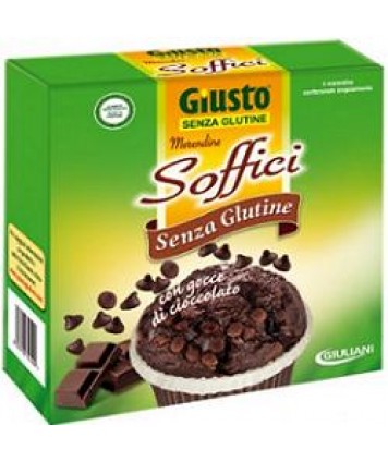 GIUSTO SENZA GLUTINE MERENDINE SOFFICI CON GOCCE DI CIOCCOLATO 200G