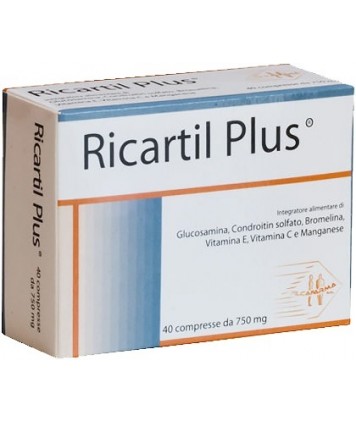 RICARTIL PLUS 40 COMPRESSE 750MG