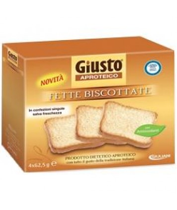 GIUSTO APROTEICO FETTE BISCOTTATE 250G