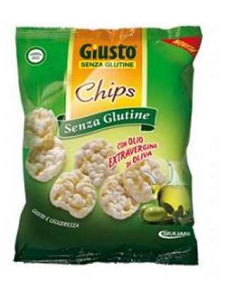 GIUSTO SENZA GLUTINE CHIPS CON OLIO EXTRAVERGINE 30G 